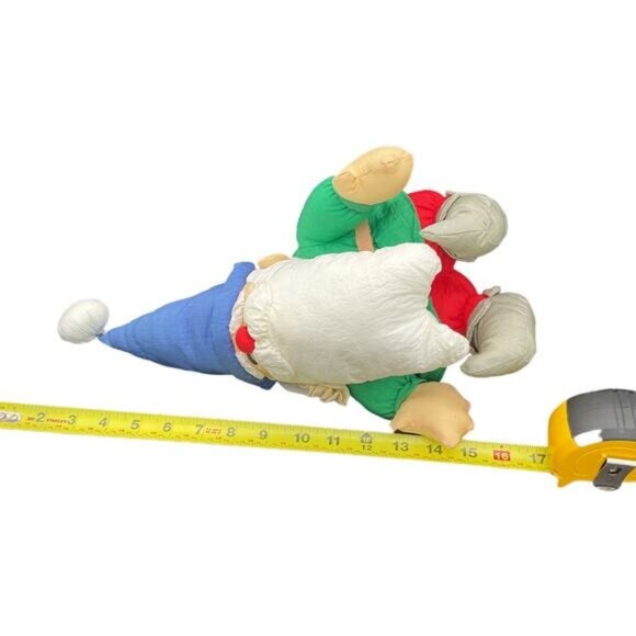 J.S. Vintage Christmas Elf Nylon Parachute Plush Stuffed Toy - Picture 2 of 7